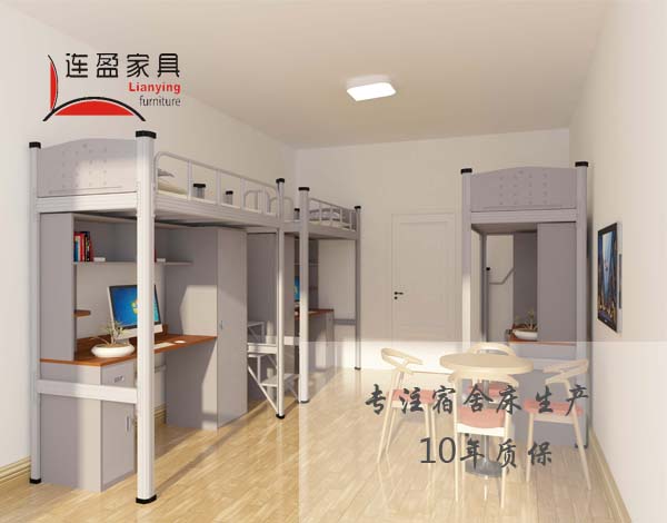 煙臺學(xué)生雙層公寓床,節(jié)省空間小能手！